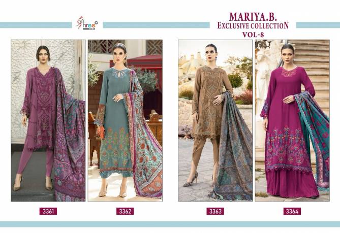 Mariab Exclusive Collection Vol 8 3356 To 3360 Pakistani Suits Wholesale Price in Surat
